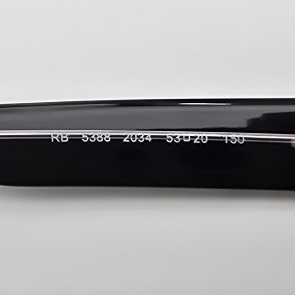 *SOLD* Ray-Ban RB5388 2034 Jeffrey Black on Transparent Eyeglasses Frame w/ Case - Picture 8 of 16